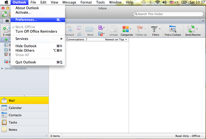 Outlook Mac 1