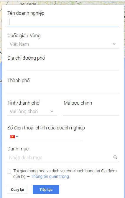 bang thong tin dang ky google maps